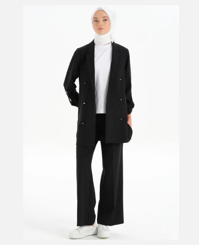 Pantalon Large Élastique